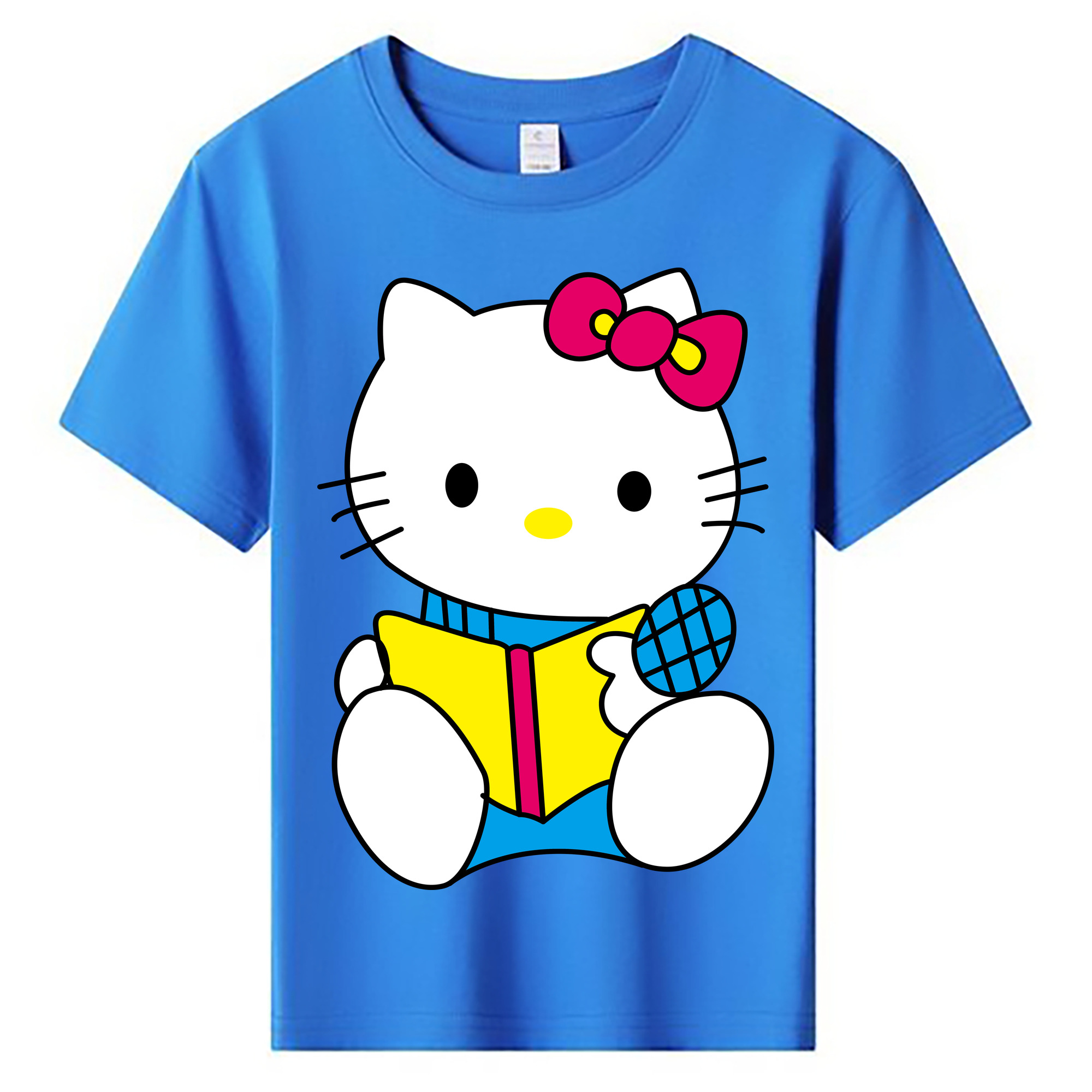 （画像用） Hello Kitty ハローキティ 綿100％キッズTシャツ（フロントプリント）